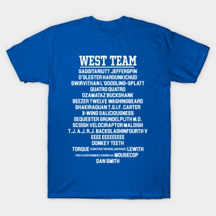 WEST TEAM --- East/West College Football Bowl T-Shirt